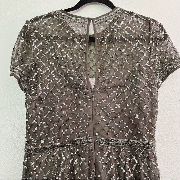 Adrianna Papell Beaded Mesh Gown Mother of the bride dress - Picture 10 of 16